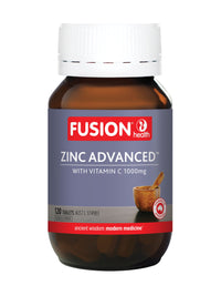 Fusion Health Zinc Advanced With Vitamins C 1000mg