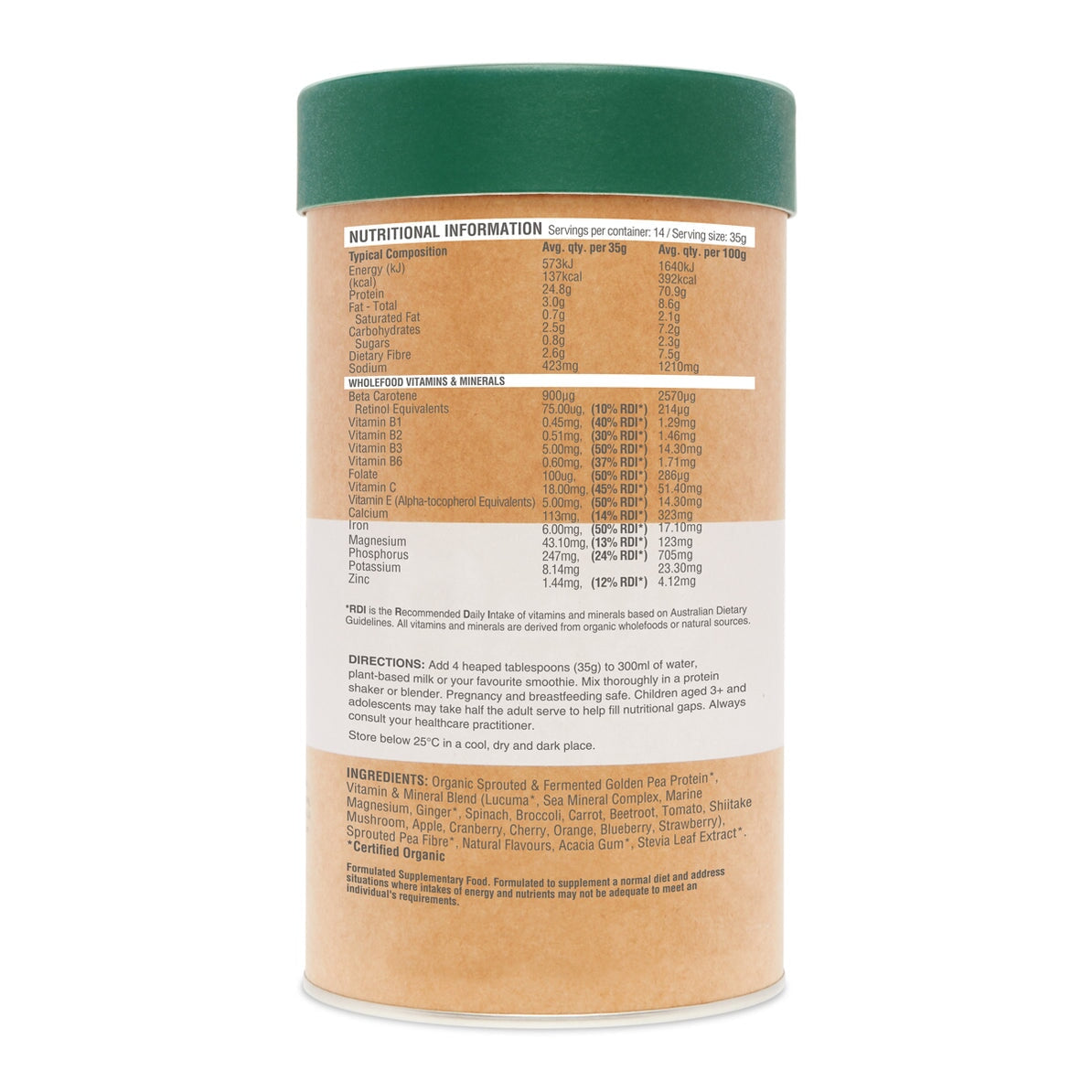 Amazonia Raw Protein Daily Nourish Chocolate 500g