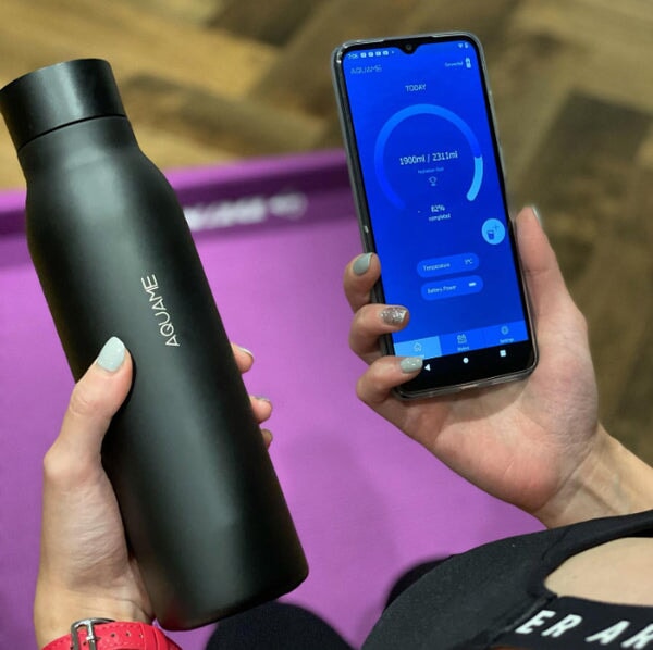 AQUA3 Smart Water Bottle Color Castle Black 600ml