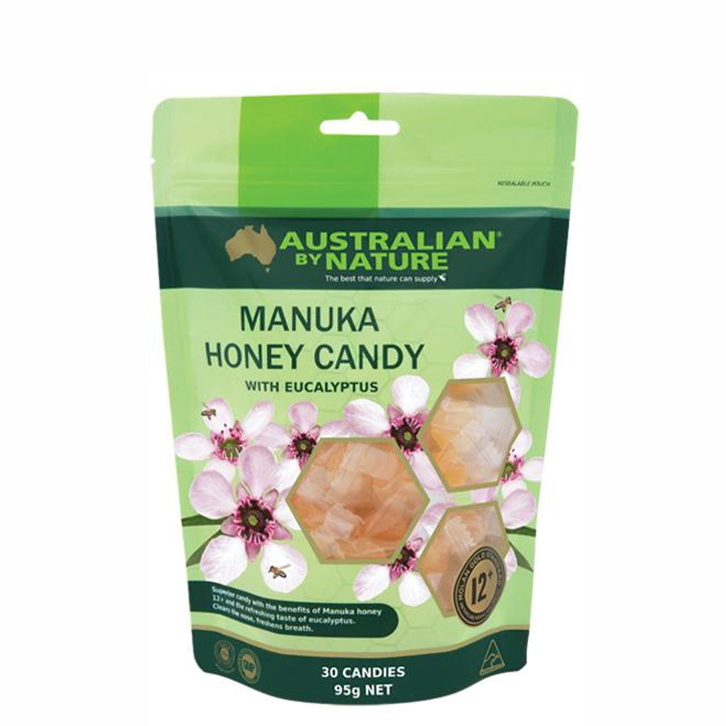 Australian By Nature Manuka Honey Candy With Eucalyptus 30pk