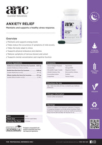 Australian Natural Care Anxiety Relief 60 Tablets