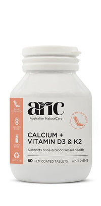 Australian Natural Care Calcium + Vit D & K2 60 Tablets | Mr Vitamins