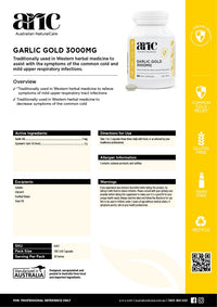 Australian Natural Care Garlic Gold 360 Caps | Mr Vitamins