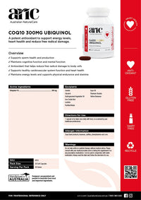 Australian Natural Care Ubiquinol CoQ10 300mg | Mr Vitamins