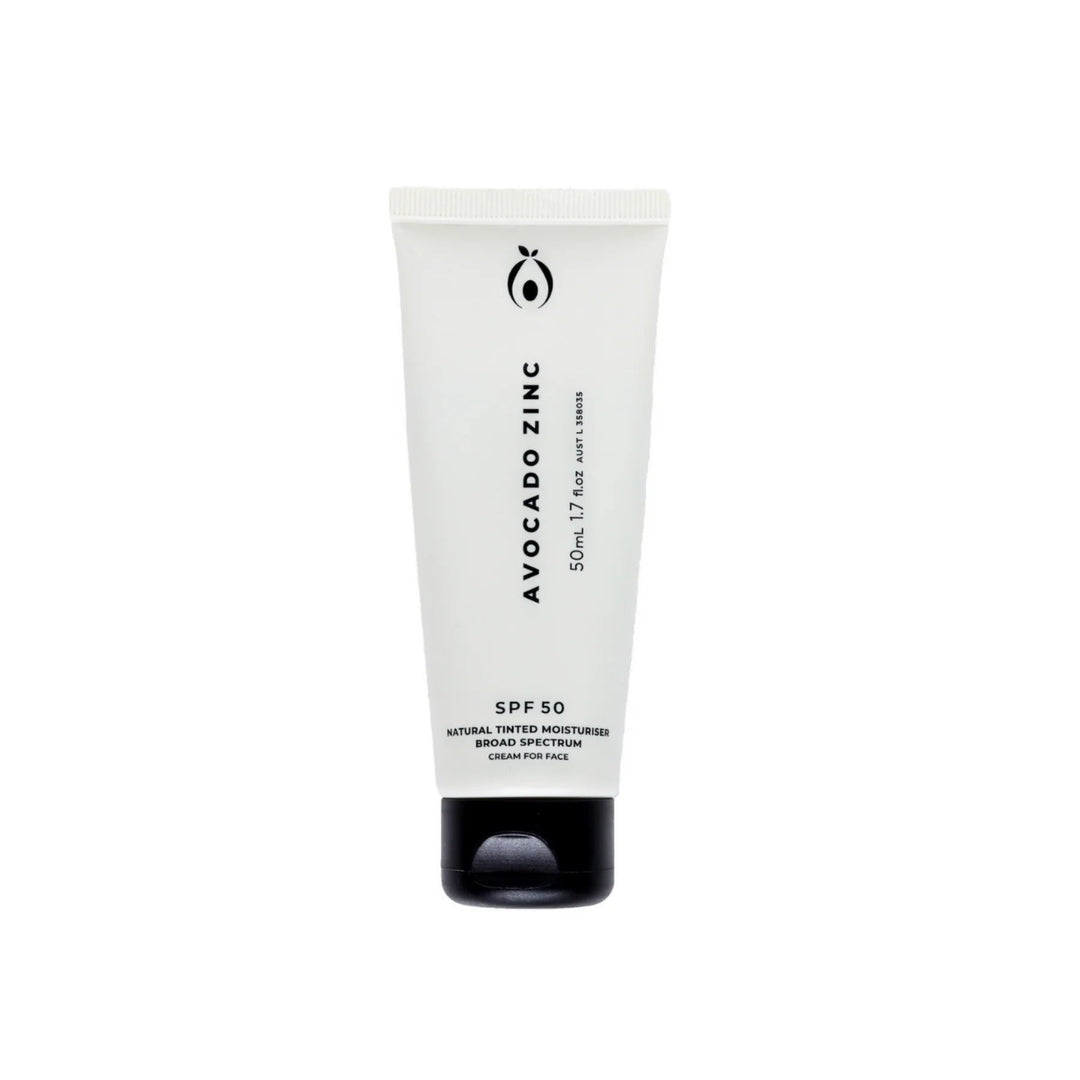 Avocado Zinc SPF50 Natural Tinted Moisturiser Light - Medium