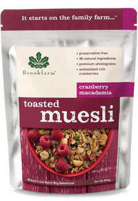 Brookfarm Toasted Macadamia Muesli with Cranberry