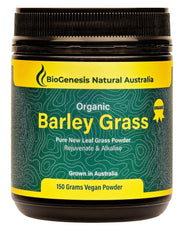 Biogenesis Australian Organic Barley Grass 150g Powder