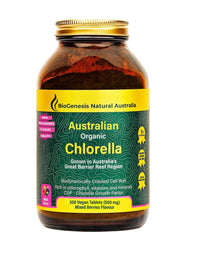 Biogenesis Australian Organic Chlorella 300 Tablets Mixed Berries Flavour | Mr Vitamins