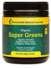 Biogenesis Australian Organic Super Greens Plus 150g Powder | Mr Vitamins