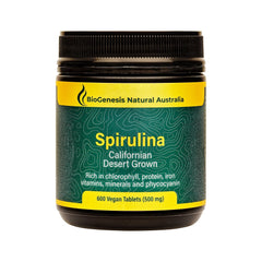 Biogenesis Spirulina Californian Desert Grown 600 Tablets