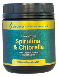 Biogenesis Spirulina & Chlorella + Marine Minerals 200g Powder | Mr Vitamins