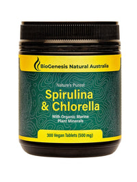 Biogenesis Spirulina & Chlorella + Marine Minerals 300 Tablets | Mr Vitamins