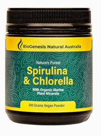 Biogenesis Spirulina & Chlorella Plus Marine Minerals Powder | Mr Vitamins