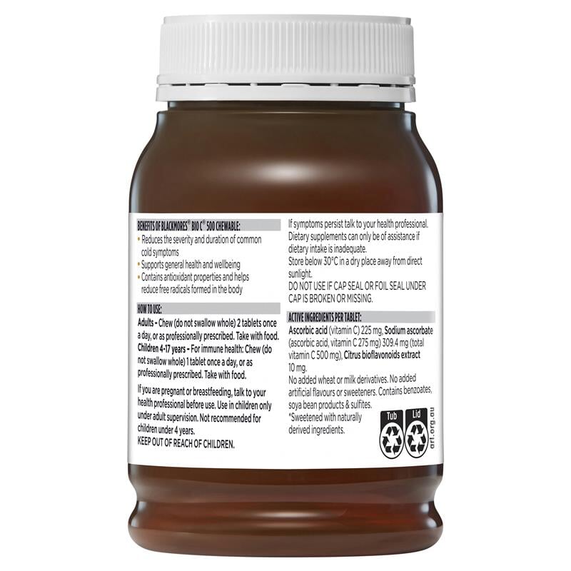 Blackmores Bio C Chewable 500mg