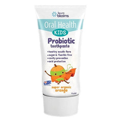 Henry Blooms Kids Probiotic Toothpaste Super Organic Orange 50g