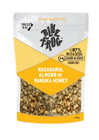 Blue Frog Nuts and Seeds - Macadamia Almond and Manuka Honey | Mr Vitamins