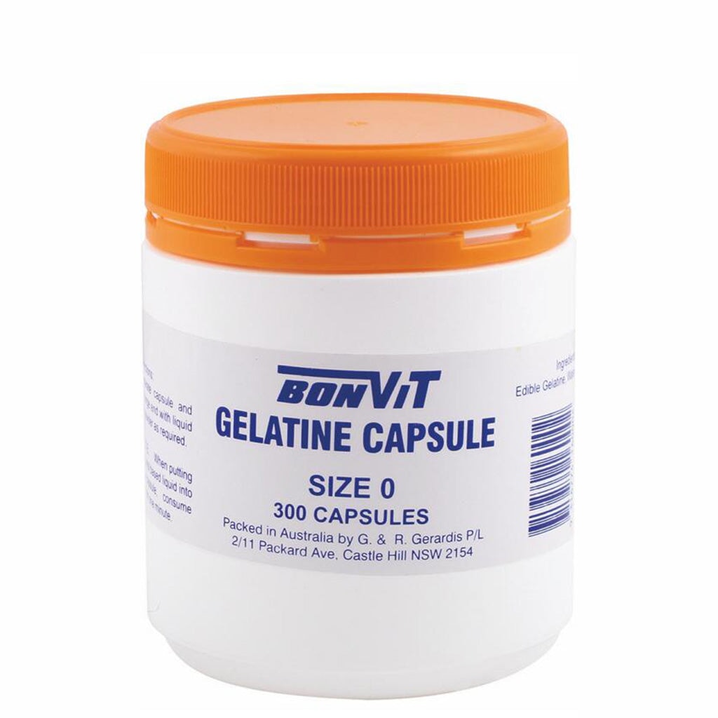 Bonvit Empty Gelatine Capsules Size 0