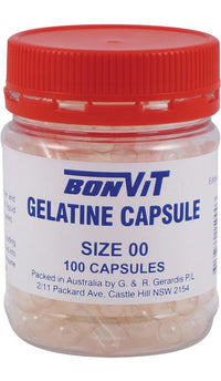 Bonvit Empty Gelatine Capsules Size 00