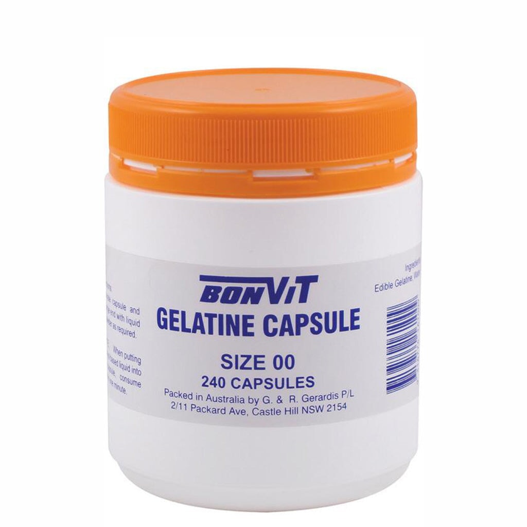 Bonvit Empty Gelatine Capsules Size 00