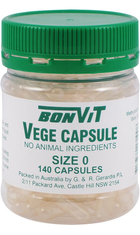 Bonvit Empty Vege Capsule Size 0