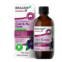 Brauer Sambucus Black Elderberry Cold & Flu Forte for Adults | Mr Vitamins
