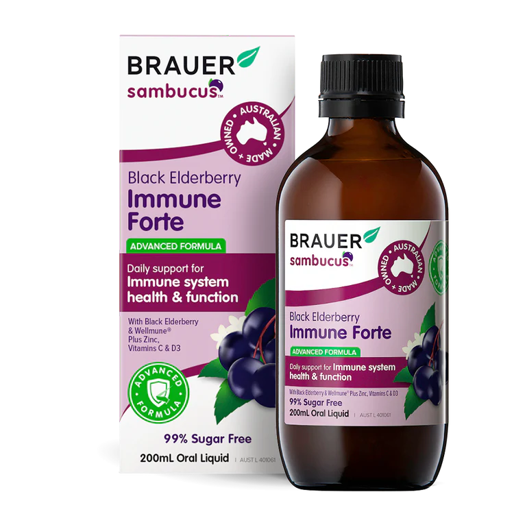 Brauer Sambucus Black Elderberry Cold & Flu Forte