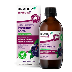 Brauer Sambucus Black Elderberry Cold & Flu Forte