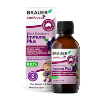 Brauer Sambucus Black Elderberry Immune Plus for Kids | Mr Vitamins