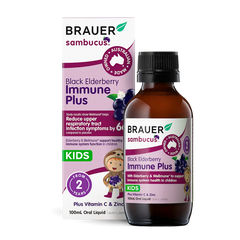 Brauer Sambucus Black Elderberry Immune Plus for Kids