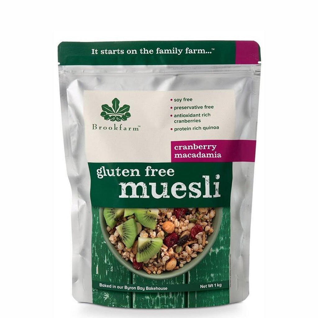 Brookfarm Gluten Free Macadamia Muesli with Cranberry