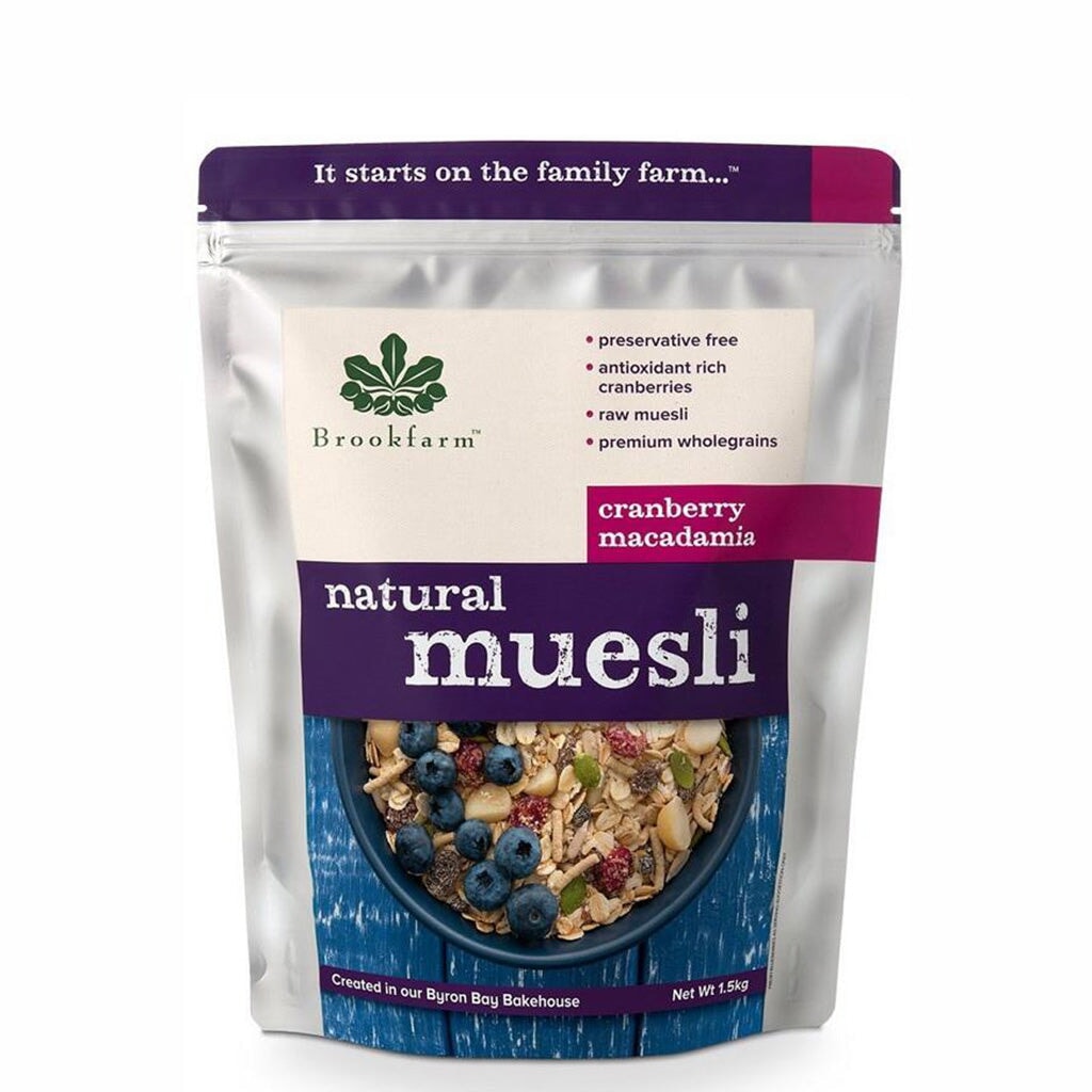 Brookfarm Natural Macadamia Muesli with Cranberry