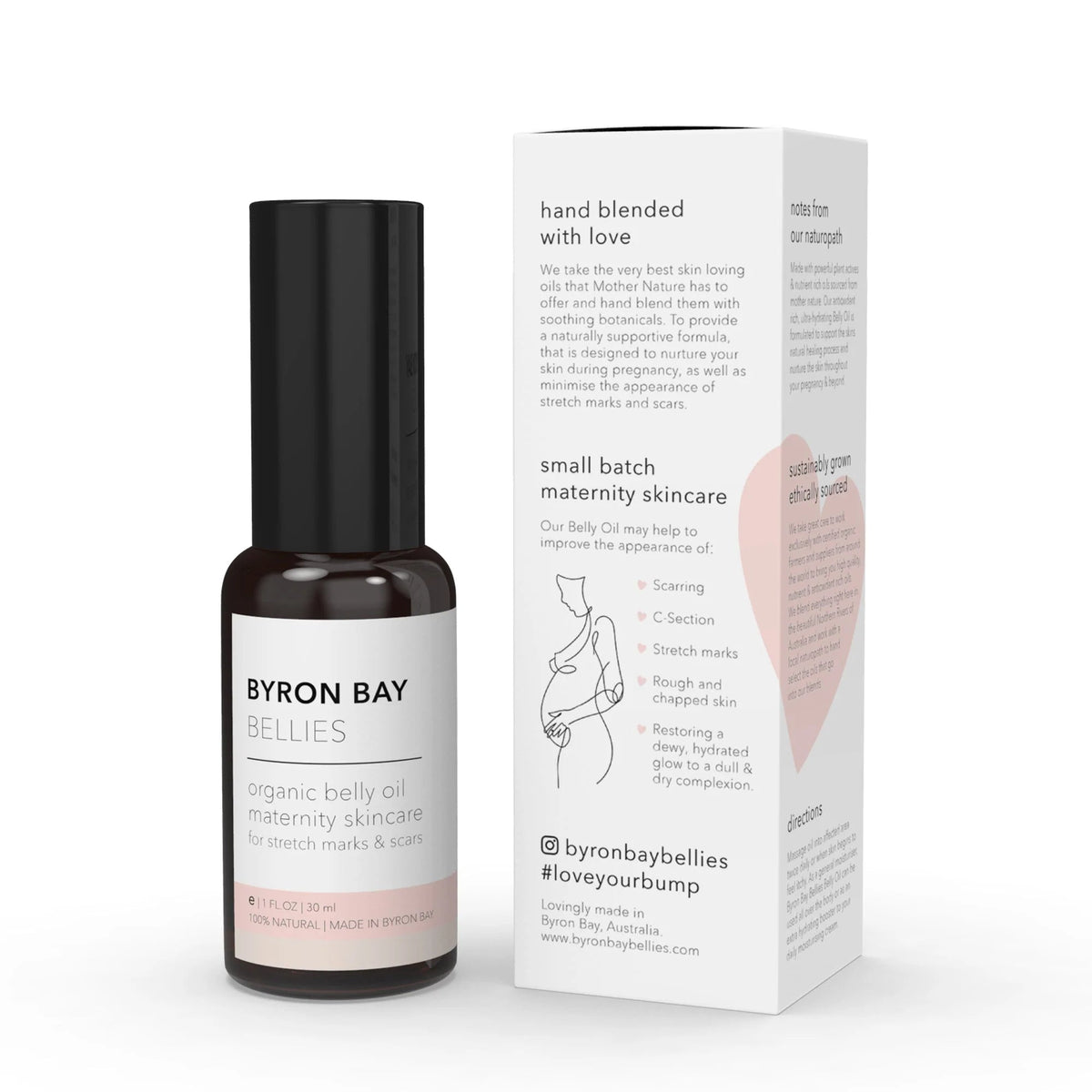 Byron Bay Bellies Premium Organic Stretch Mark Belly Oil