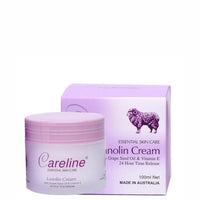 Careline Cream Lanolin + Grape Seed Oil