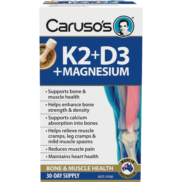 Carusos K2D3 Plus Magnesium 30 Day Supply