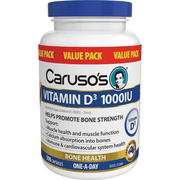 Carusos Vitamin D3 1000iu