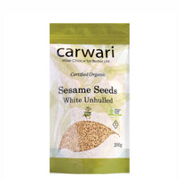 Carwari Organic Unhulled White Sesame Seeds