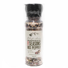 Chefs Choice Pink Rock Salt and Four Seasons Pepper Mix