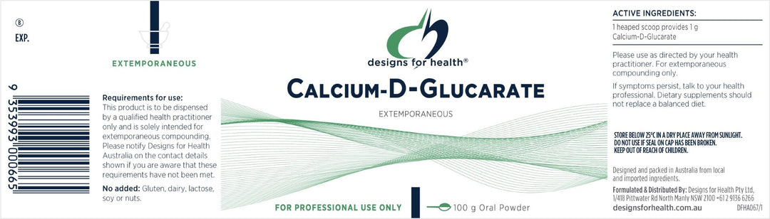 Designs for Health Calcium-D-Glucarate