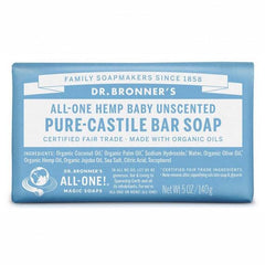 Dr. Bronners Pure-Castile Bar Soap - Baby Unscented