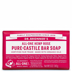 Dr. Bronners Pure-Castile Bar Soap - Rose