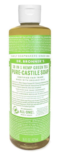 Dr. Bronners Pure-Castile Liquid Soap - Green Tea