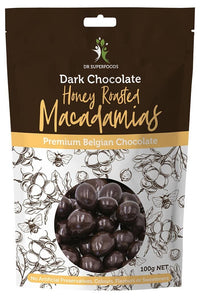 DR SUPERFOODS Honey Roasted Macadamias Dark Chocolate | Mr Vitamins