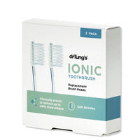 Dr Tungs Ionic Toothbrush (Soft) Replacement Heads (Twin Pack)