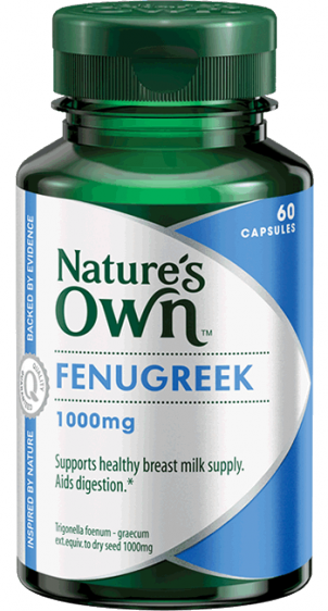 Natures Own Fenugreek 1000mg Capsules