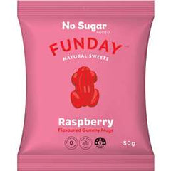 Funday Natural Sweets Gummy Frogs Raspberry