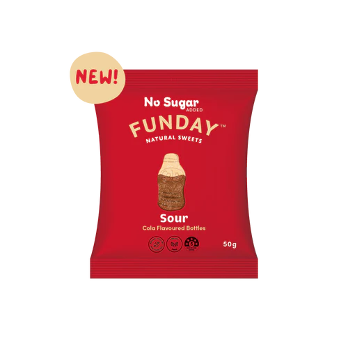 Funday Natural Sweets Gummy Sour Cola 50g