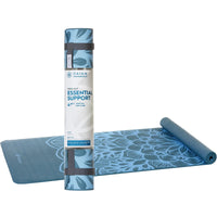 GAIAM Yoga Mat Essential Support 4.5mm Blue Flower 61cm x 173cm | Mr Vitamins