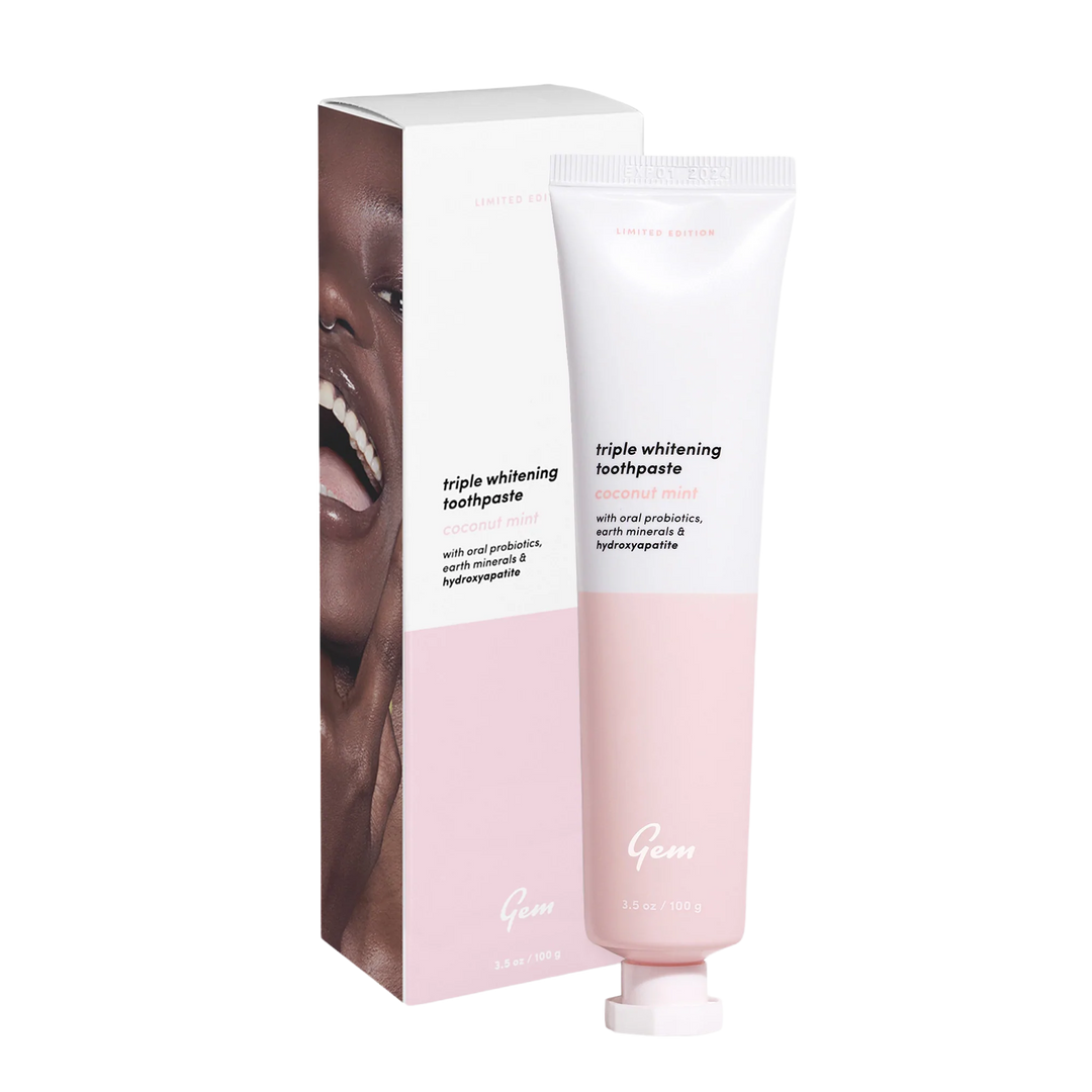 GEM Toothpaste Triple Whitening Coconut Mint