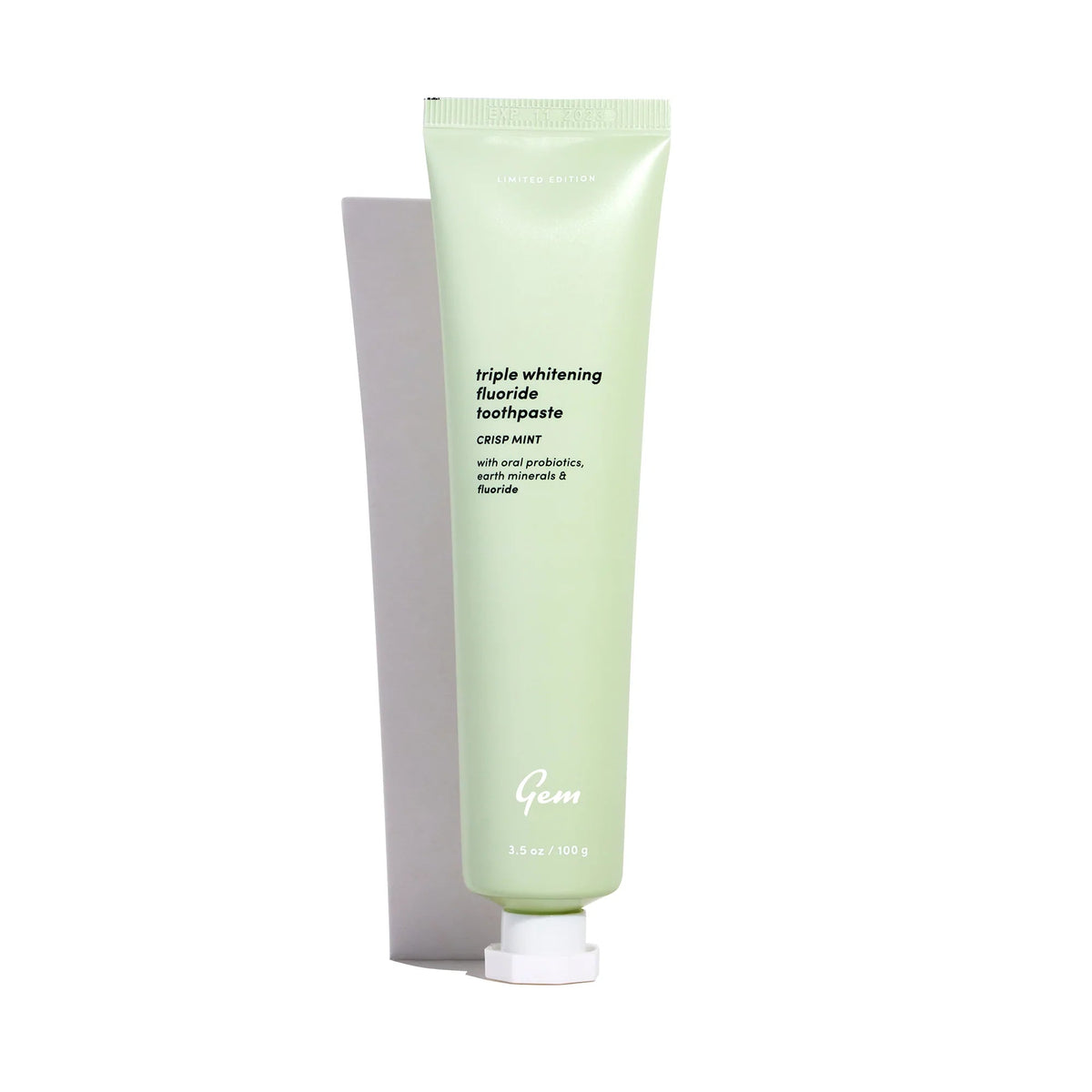 GEM Toothpaste Triple Whitening Fluoride Crisp Mint
