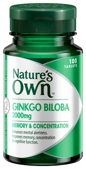Natures Own Ginkgo Biloba 2000mg
